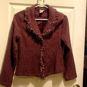 Tweed BurgundyJacket/blazer